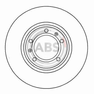 Гальмівний диск перед. E38 (94-02) A.B.S. 16331