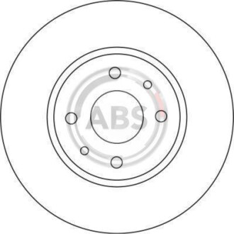 Гальмівний диск перед. Doblo 05-10 (257x22) A.B.S. 16422