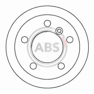 Гальмівний диск зад. Sprinter 308-316 96-06 (16mm) A.B.S. 16454