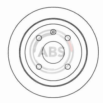 Гальмівний диск задн. Astra/Vectra/Nubira/Orion 96-05 A.B.S. 16928