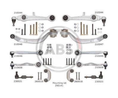 К-кт важелів перед. підвіски Audi A4/A6/Superb/Passat B5 (з товстим пальцем) A.B.S. 219900