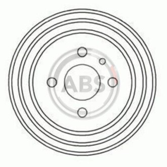 Тормозной барабан задн. Passat 93-96 A.B.S. 2373S