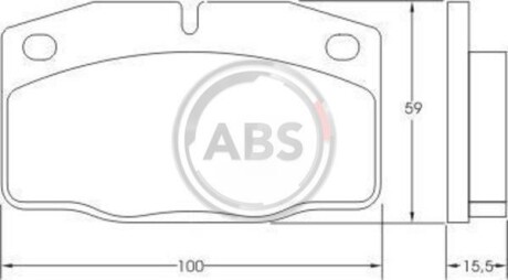 Тормозные колодки пер. Astra/Combo/Corsa/Kadett/Nova (75-01) A.B.S. 36145