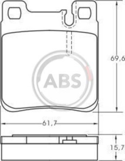 Тормозные колодки задн. W202/210 (ATE)/211 4Matic A.B.S. 36787