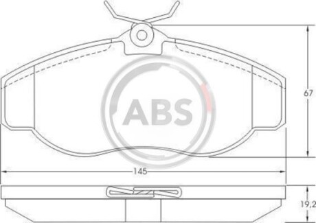 Гальмівні колодки пер. Discovery/Range Rover 94-04 A.B.S. 36941