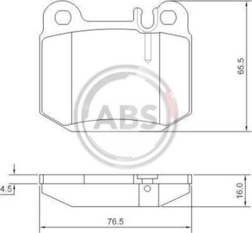 Тормозные колодки зад. MB M-class (W163) 98-05 (ATE) A.B.S. 37194