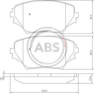 Тормозные колодки пер. Toyota RAV4 94-05 (sumitomo) A.B.S. 37230