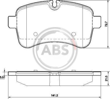 Гальмівні колодки зад. Iveco Daily 06-14 (brembo) A.B.S. 37630