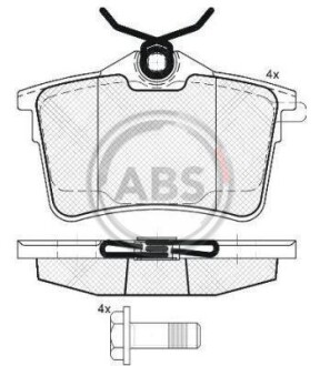 Гальмівні колодки зад. Berlingo/Partner 08- A.B.S. 37700