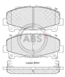 Тормозные колодки пер. Accord/TLX (08-21) A.B.S. 37721