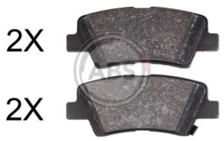 Тормозные колодки зад. Hyundai i30/i40 11-/Kia Cee\'d 12- (akebono) A.B.S. 37914