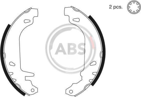 Тормозные колодки зад. Clio/Rapid/Twingo (81-07) A.B.S. 8135