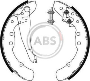 Тормозные колодки зад. Caddy II 95-04/Chery Amulet 03- A.B.S. 8921