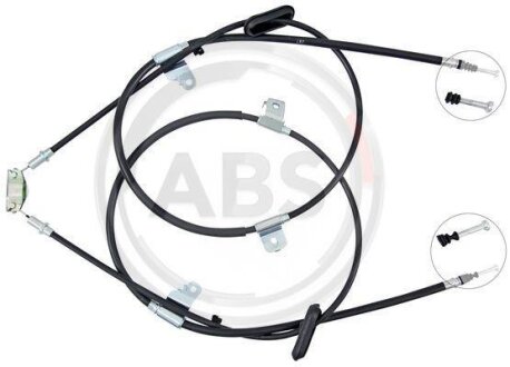 Трос ручного гальма зад. Mokka/Trax Л=Пр. (диск) (1918/1885/1773/1741) A.B.S. K19896