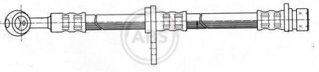 Шланг тормозной ПЕРЕДНЬ ЛЕВЫЙ HONDA LOGO (GA) 03/99-03/02 A.B.S. SL5546