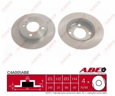 Тормозной диск ABE C4A005ABE