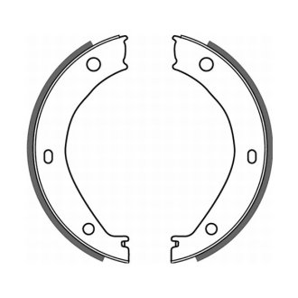 Гальмівні колодки, барабанні ABE CRB002ABE