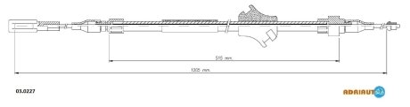 Трос ручника ADRIAUTO 030227