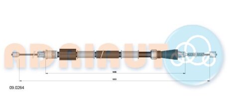 Трос ручного гальма ADRIAUTO 090264
