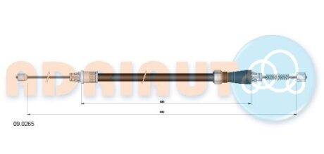 Трос ручного гальма ADRIAUTO 090265