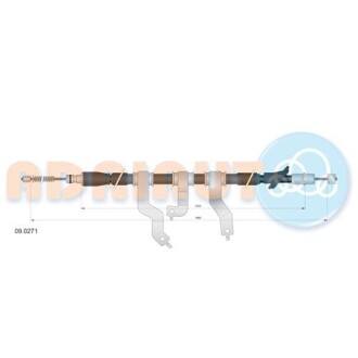 Трос ручного тормоза ADRIAUTO 09.0271