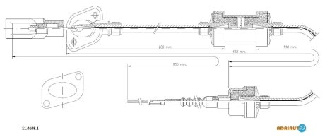 Трос сцепления ADRIAUTO 11.0108.1