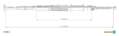 Трос ручного гальма ADRIAUTO 1102411