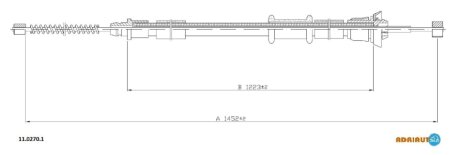 Трос ручного гальма ADRIAUTO 1102701