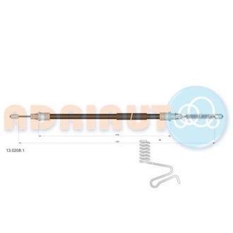 Трос ручного тормоза ADRIAUTO 13.0208.1