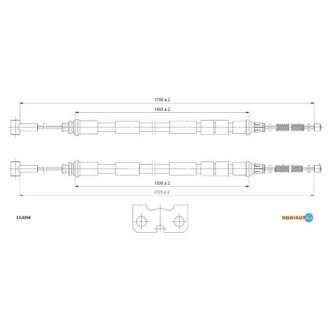 Трос ручного тормоза ADRIAUTO 13.0294