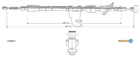 Трос ручного гальма ADRIAUTO 3302031