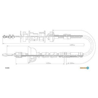 Трос зчеплення ADRIAUTO 35.0136