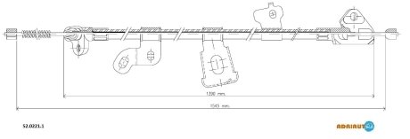 Трос остановочных тормозов ADRIAUTO 5202211