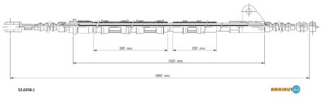 Трос ручного гальма ADRIAUTO 5202581