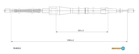 Трос зупиночних гальм ADRIAUTO 5502131