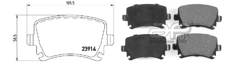 Колодки тормозные задн SKODA OCTAVIA III Combi (5E5,5E6) (11/12-). APLUS 71159BCAP