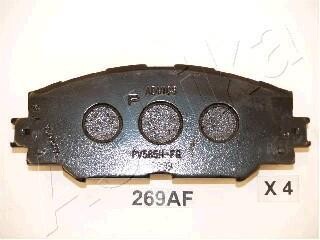 Тормозные колодки перед. Toyota RAV4 06- (139x56x17,5) ASHIKA 50-02-269