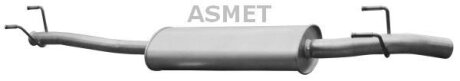 Задній. глушник,випускна сист. ASMET 02052