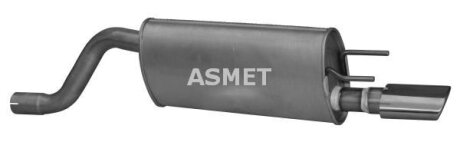 Задній. глушник,випускна сист. ASMET 05192
