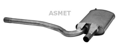 Центр. глушник,випускна сист. ASMET 06017