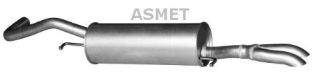 Задній. глушник,випускна сист. ASMET 06019