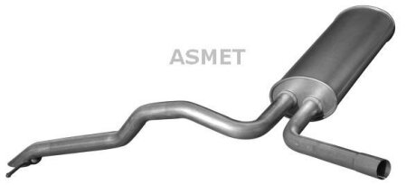 Задній. глушник,випускна сист. ASMET 10122