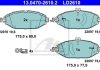 Комплект тормозных колодок из 4 шт. дисков ATE 13.0470-2610.2 (фото 1)