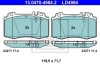 Комплект гальмівних колодок ATE 13047049842 (фото 1)