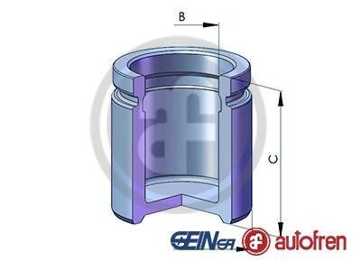 Поршень суппорта перед Audi A6/A7/A8/Q5/BMW 5/6/7 42x AUTOFREN D025554