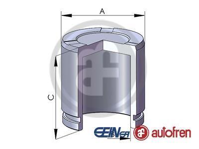 Поршень супорта X204 08- (44x57mm)(Bosch) AUTOFREN D025643