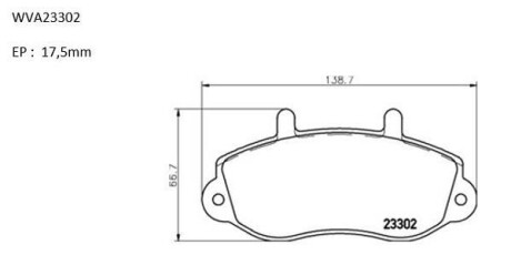 КОЛОДКИ ГАЛЬМІВНІ ПЕРЕДНІ Opel Movano (98-)/Renault Master II (98-) AUTOMOTOR France ABP0104