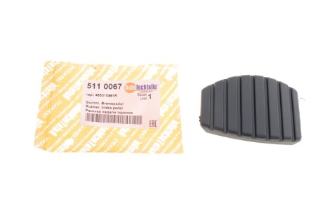 Накладка педалі гальм AUTOTECHTEILE 511 0067