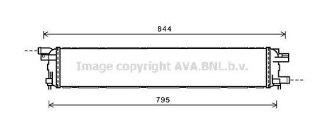 Радиатор, система охлаждения двигателя AVA COOLING AI2361