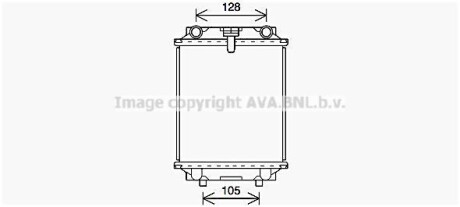 Радиатор охлаждения двигателя Audi A1, A3 (12-20)/Seat Leon (13-20)/VW Jetta, Go AVA COOLING AI2415